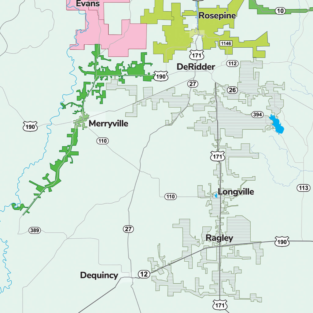Beauregard Parish Louisiana - Ragley, Oretta, Longville, Merryville, Singer